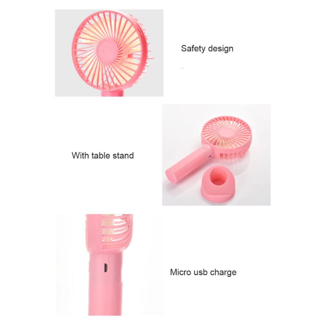 Rechargeable Handy Fan | Portable Mini USB Fan for Travel, Desk & Outdoor Use