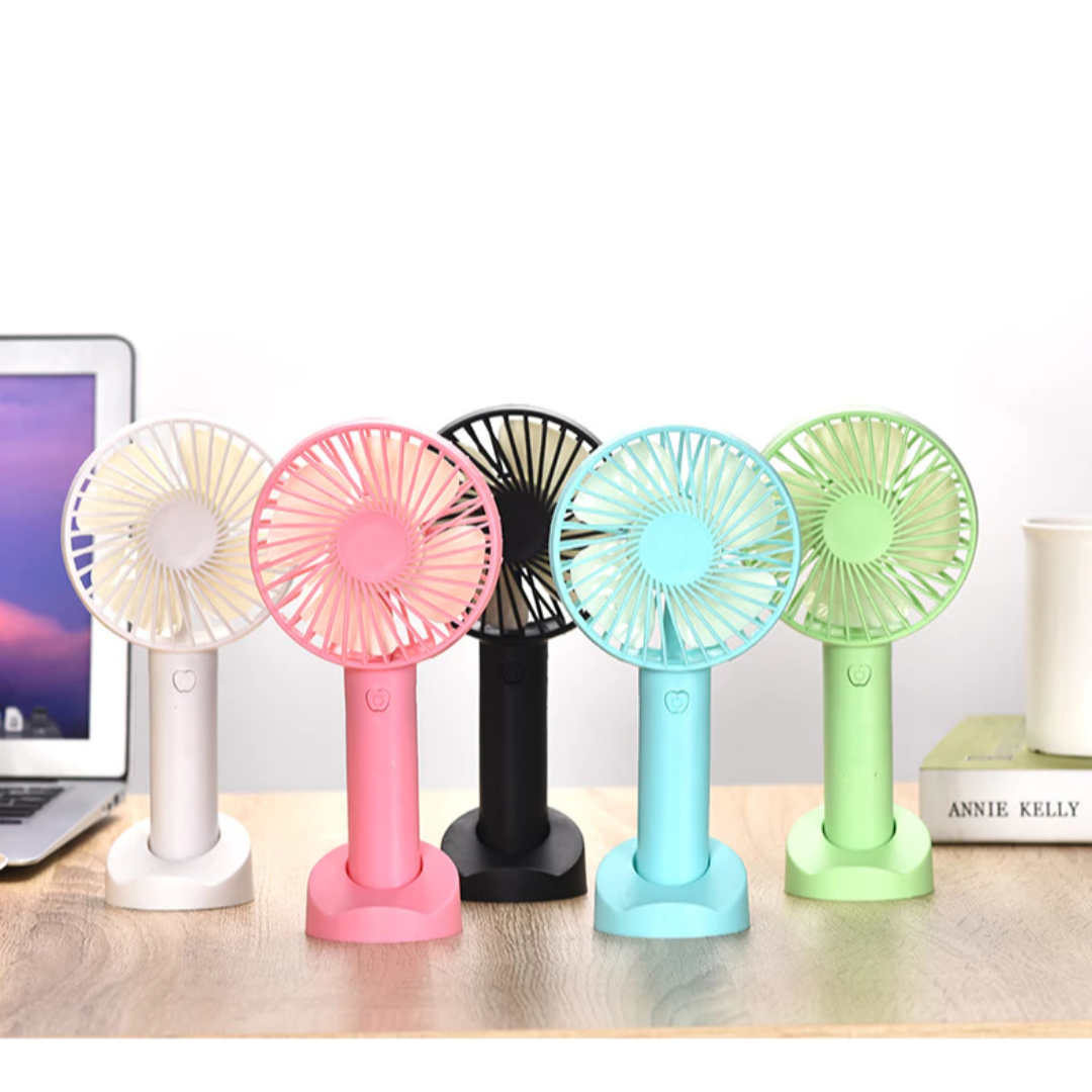 Rechargeable Handy Fan | Portable Mini USB Fan for Travel, Desk & Outdoor Use