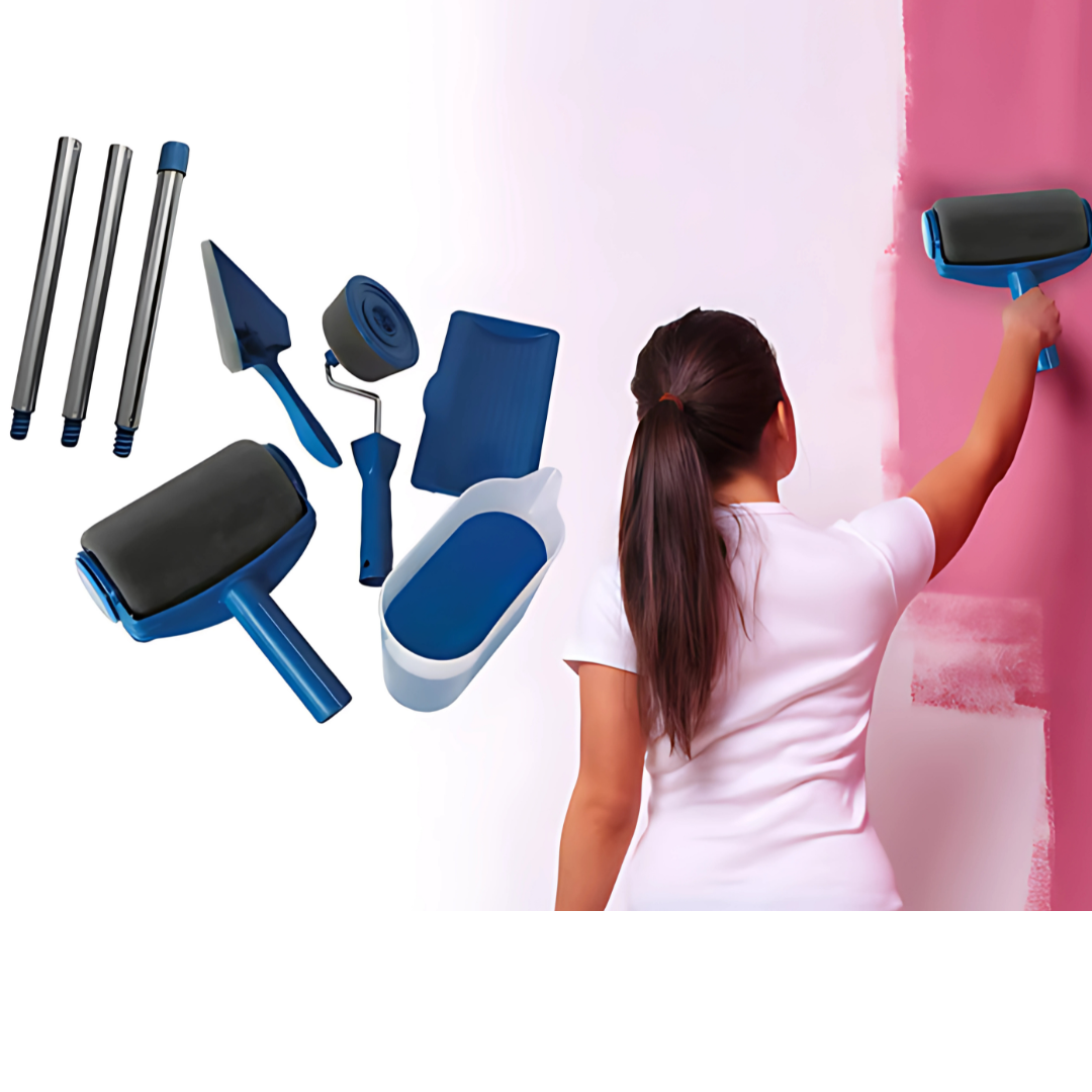 Premium Paint Roller Set for Walls & Ceilings | Drip-Free, Reusable DIY Painting Tool