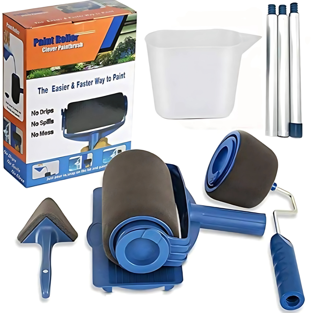 Premium Paint Roller Set for Walls & Ceilings | Drip-Free, Reusable DIY Painting Tool