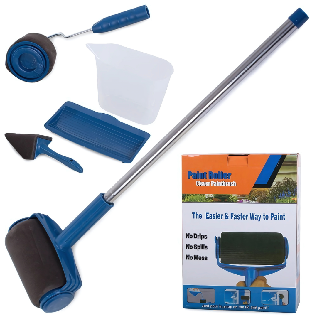 Premium Paint Roller Set for Walls & Ceilings | Drip-Free, Reusable DIY Painting Tool