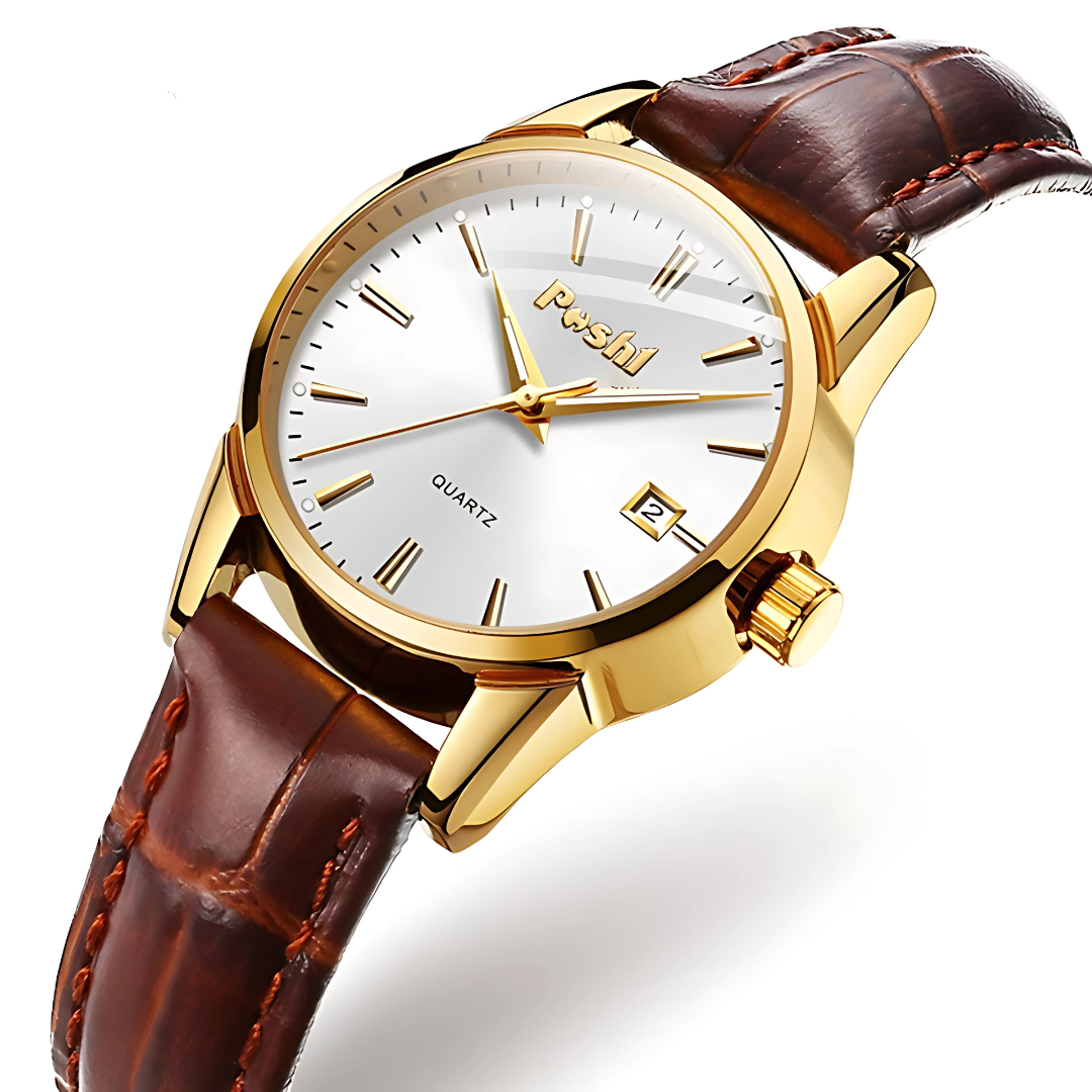 Women's Quartz Luminous Watch | Waterproof Leather Strap | Fashion Casual Ladies Watch