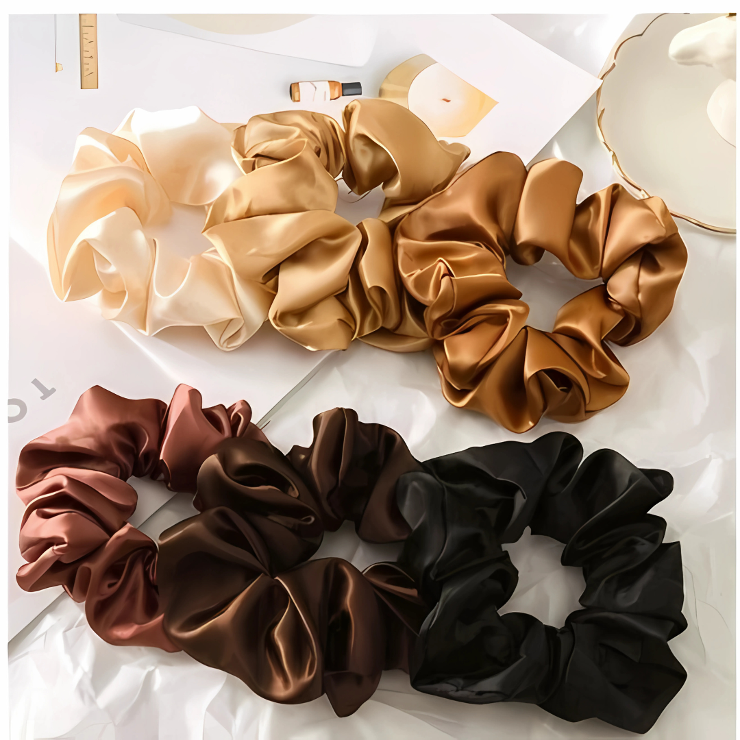 1PC Satin Silk Hair Scrunchie Hair Tie for Women