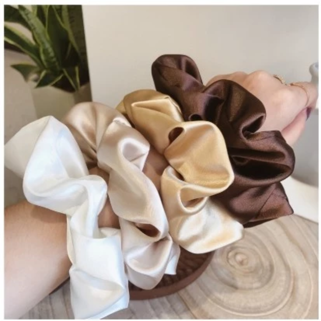 1PC Satin Silk Hair Scrunchie Hair Tie for Women