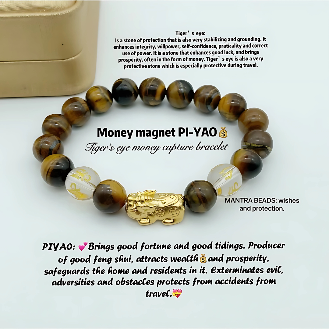Lucky Charm Pi Yao (Pixiu) Wealth & Protection Feng Shui Bracelet