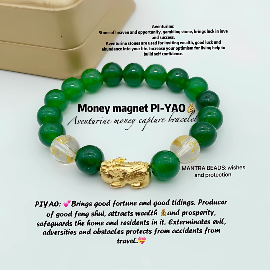 Lucky Charm Pi Yao (Pixiu) Wealth & Protection Feng Shui Bracelet