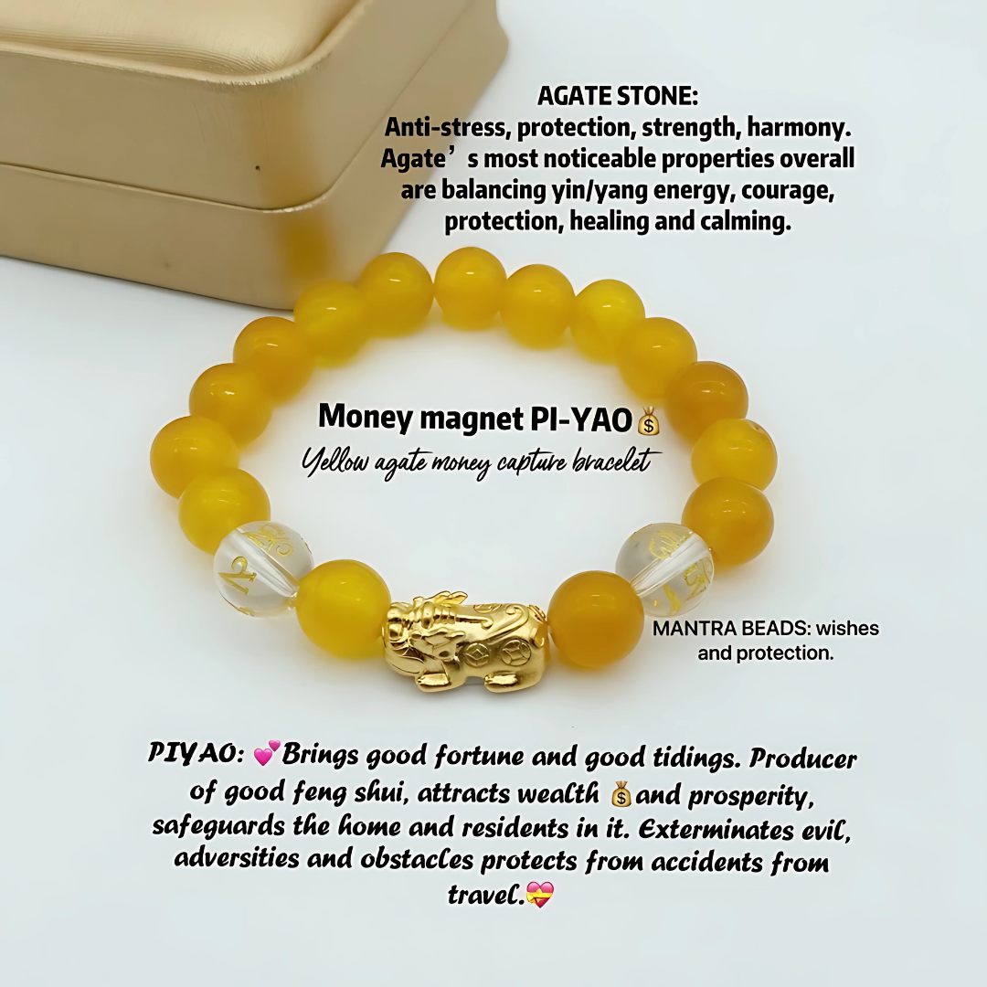 Lucky Charm Pi Yao (Pixiu) Wealth & Protection Feng Shui Bracelet