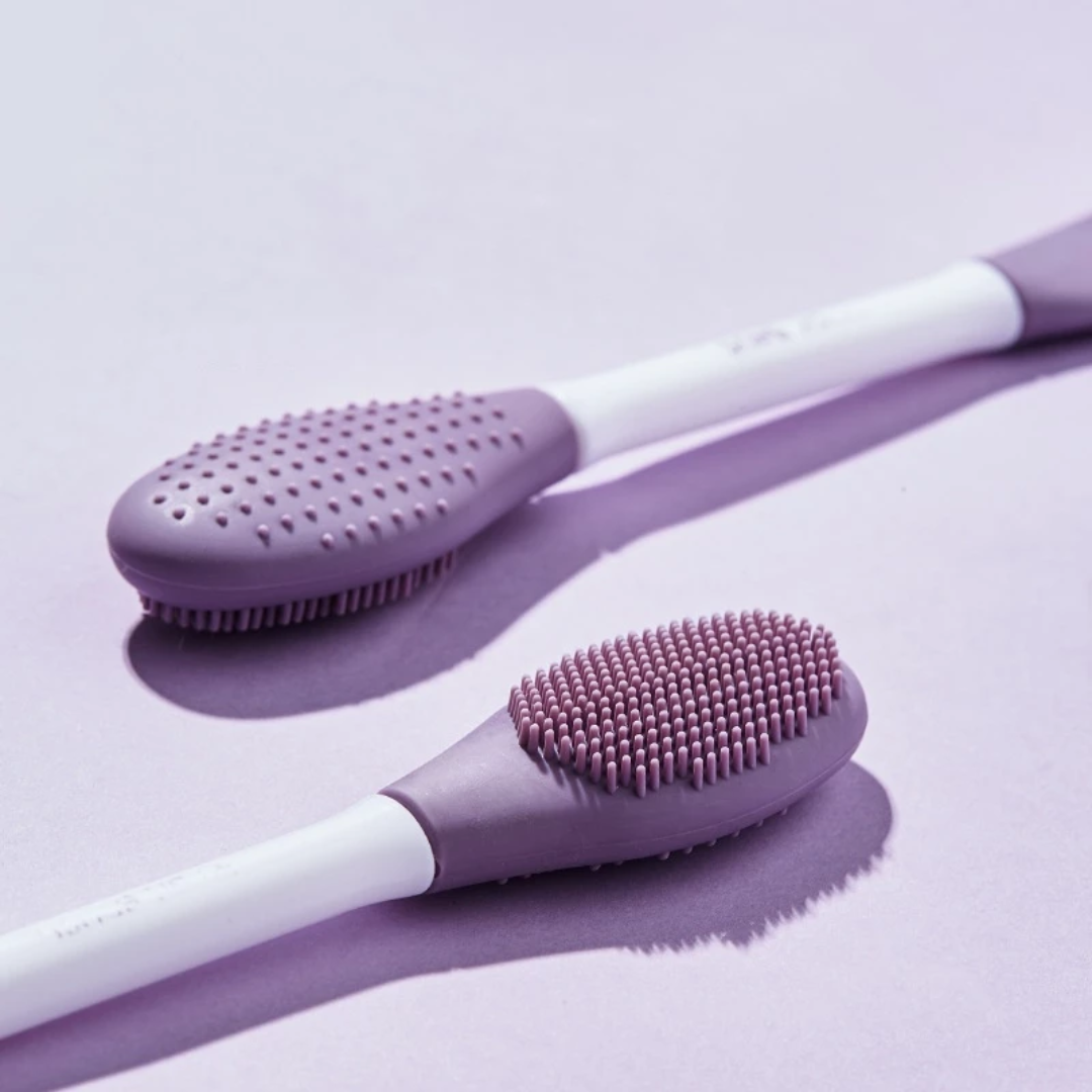 Double Head Silicone Face Mask Brush Facial Cleansing & Massage Tool