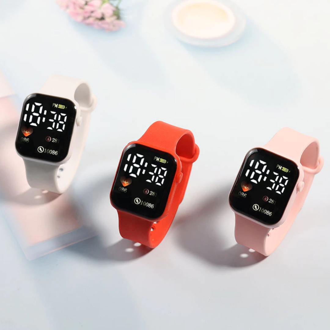 Unisex Waterproof Sport Watch Durable Silicone Strap