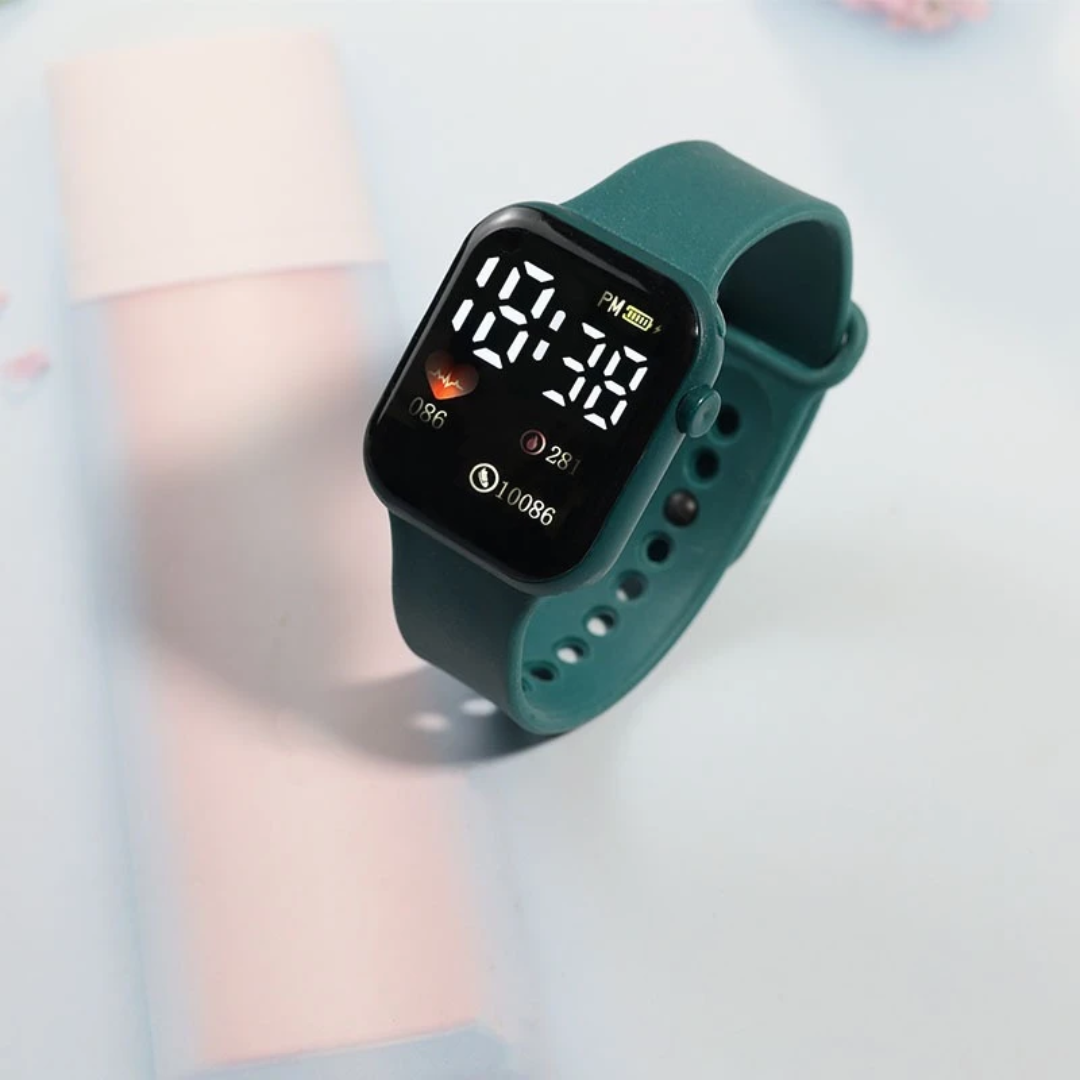Unisex Waterproof Sport Watch Durable Silicone Strap
