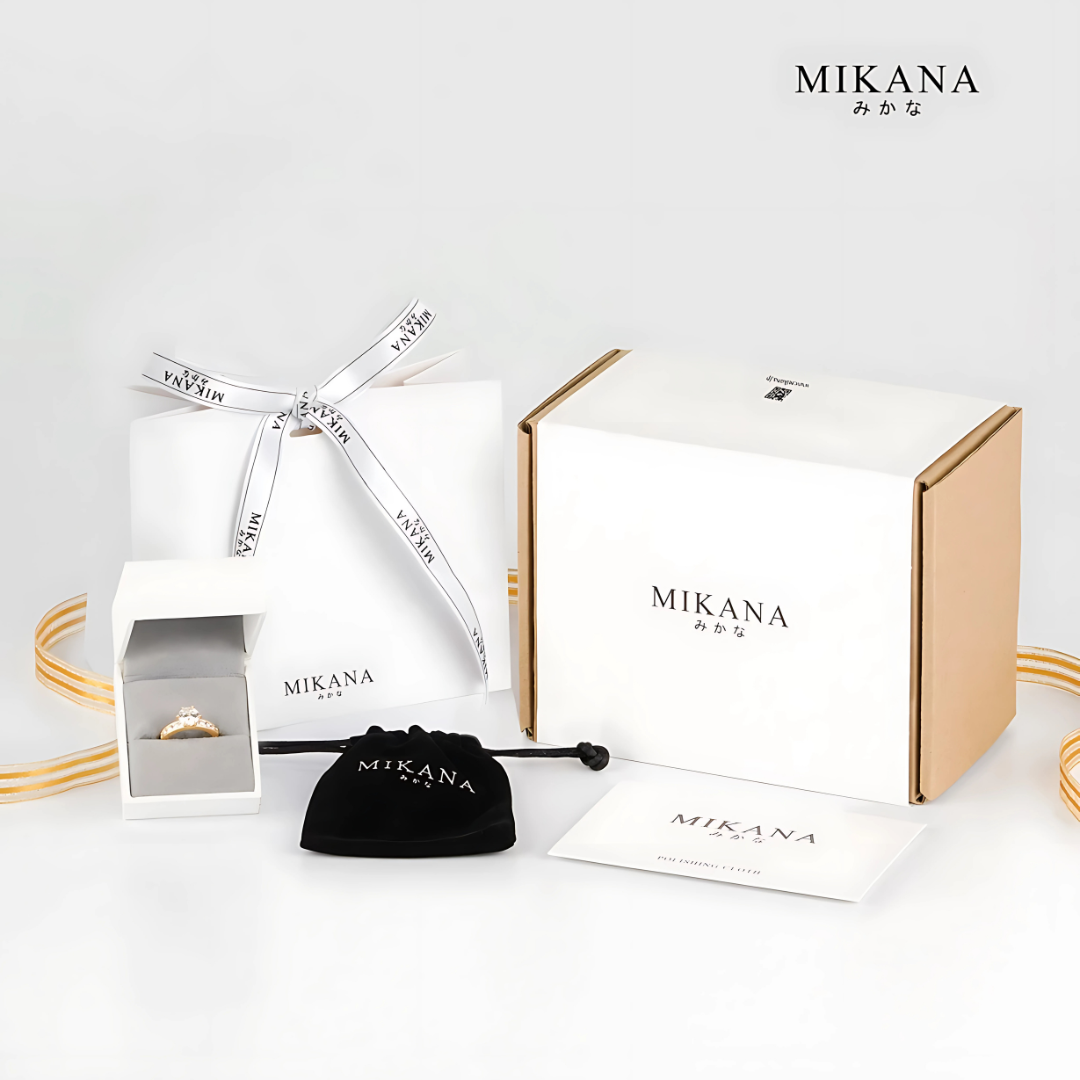 Mikana 14k Gold Plated Promise Ring for Women