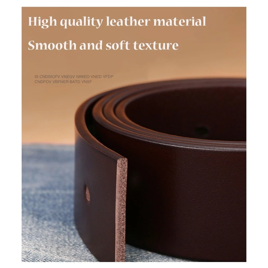 Men's Retro Leather with Pin Buckle Casual Jeans Belt
