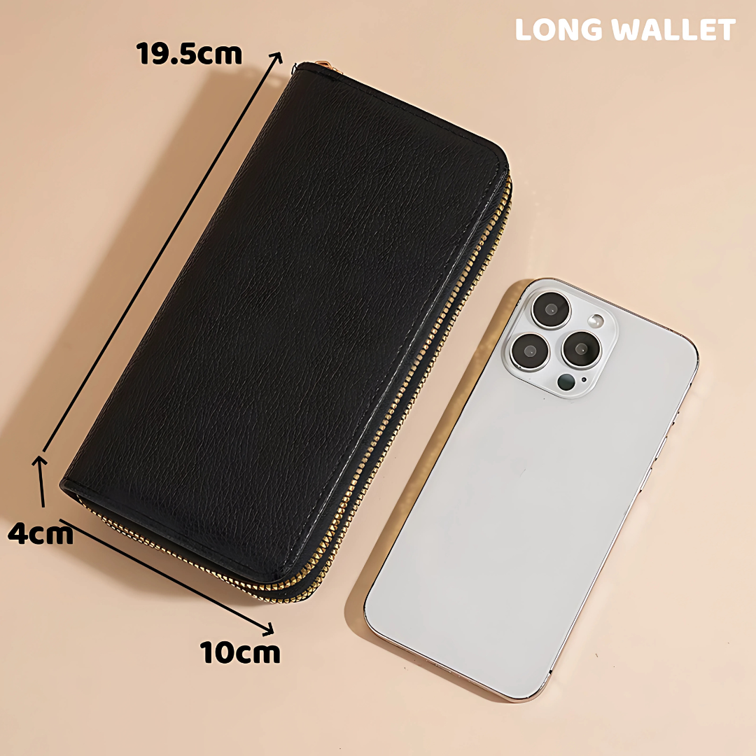 Korean Women’s Long Wallet with Card Holder & Coin Purse