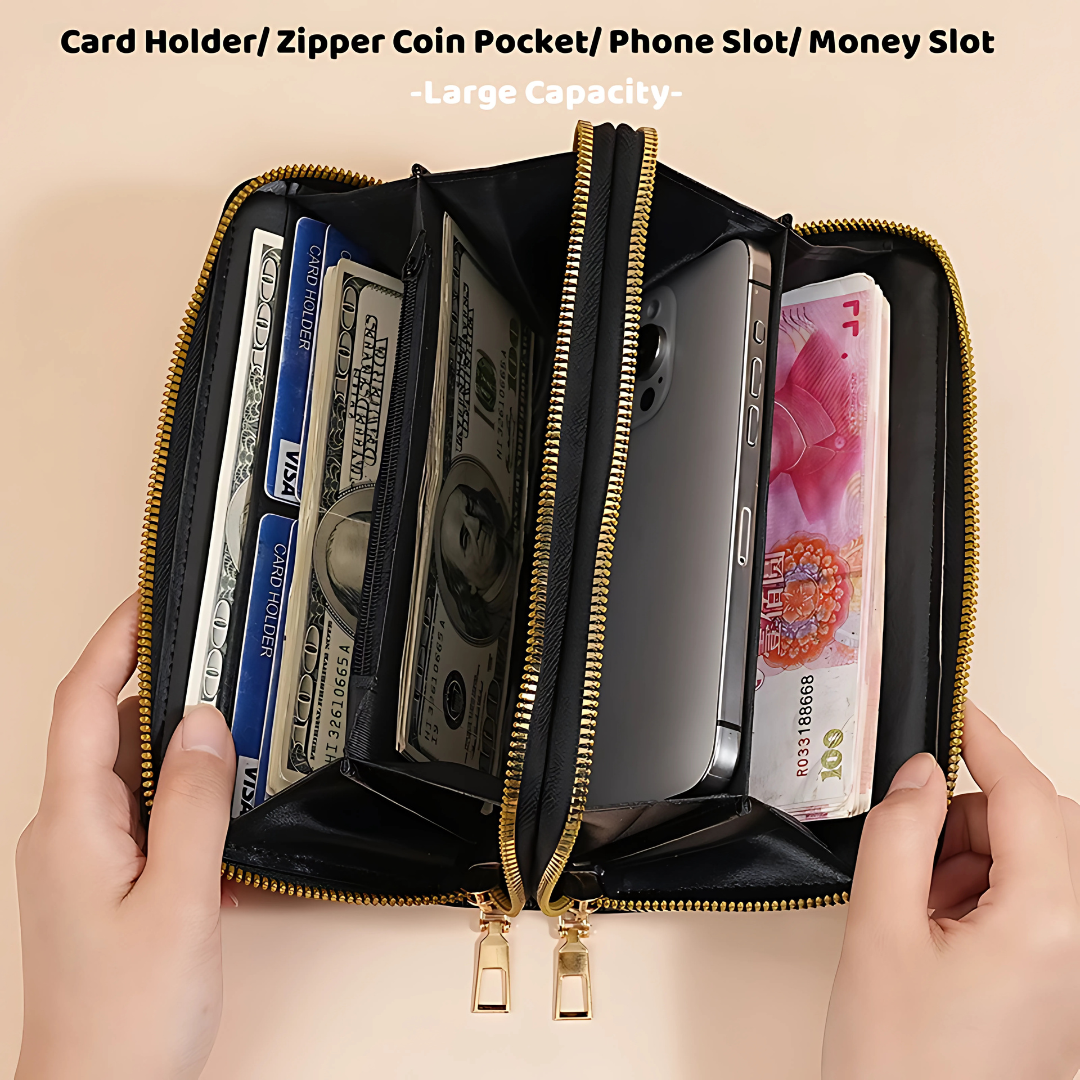 Korean Women’s Long Wallet with Card Holder & Coin Purse