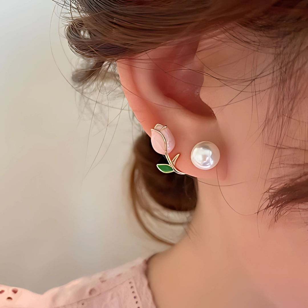 925 Sterling Silver Pearl Earrings Elegant Women’s Jewelry