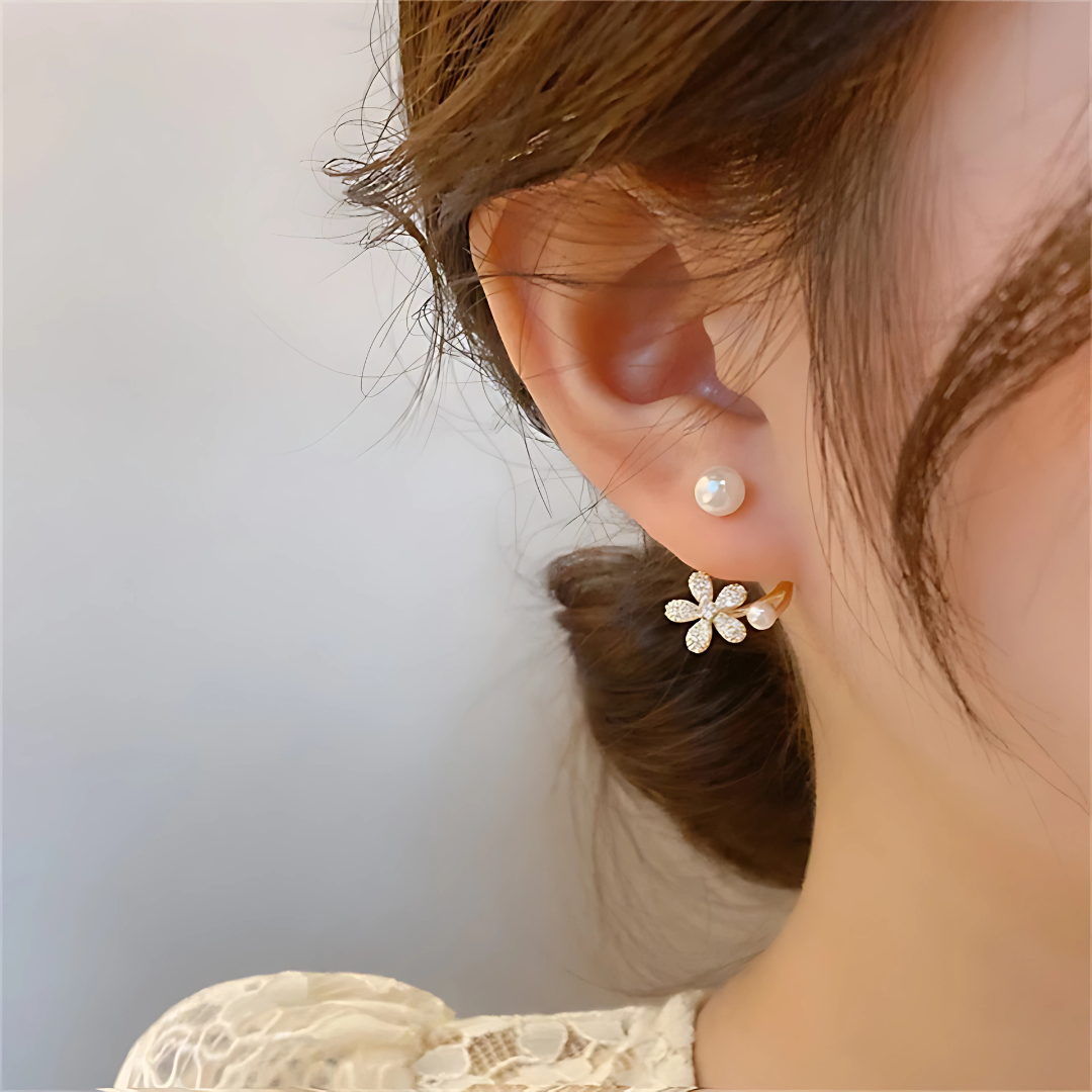 925 Sterling Silver Pearl Earrings Elegant Women’s Jewelry