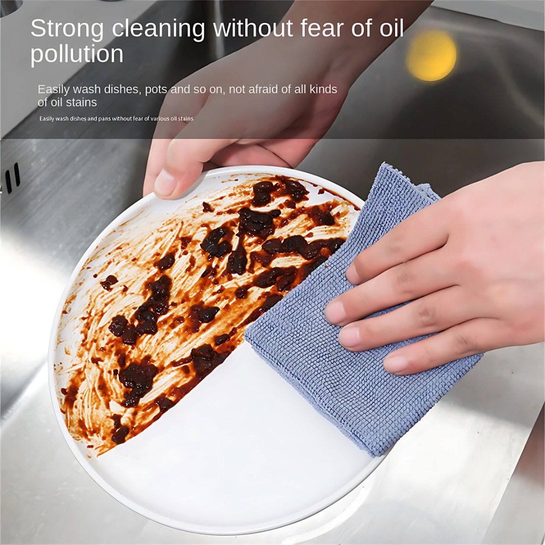 Microfiber Kitchen Dishcloths (20 Pcs) Super Absorbent, Quick-Dry & Reusable Cleaning Cloths