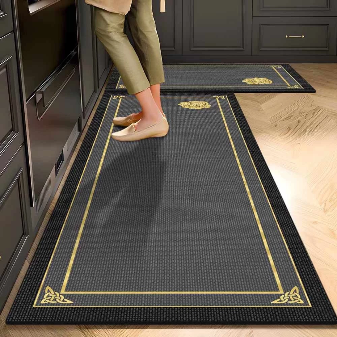 2PCS Kitchen Floor Mat Absorbent Easy Clean Mats