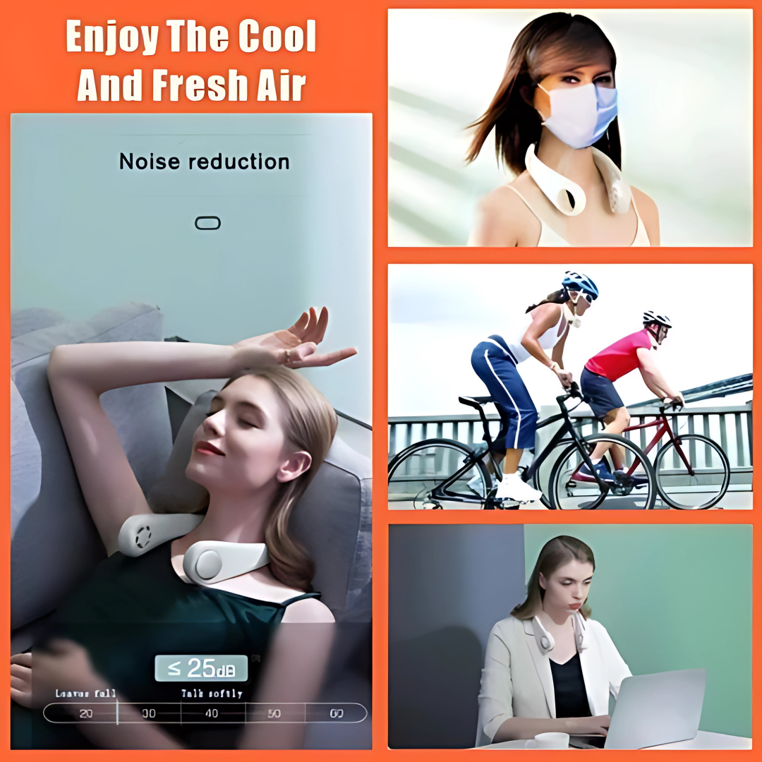 Mini Bladeless Neck Fan | Portable Hands-Free Cooling Fan