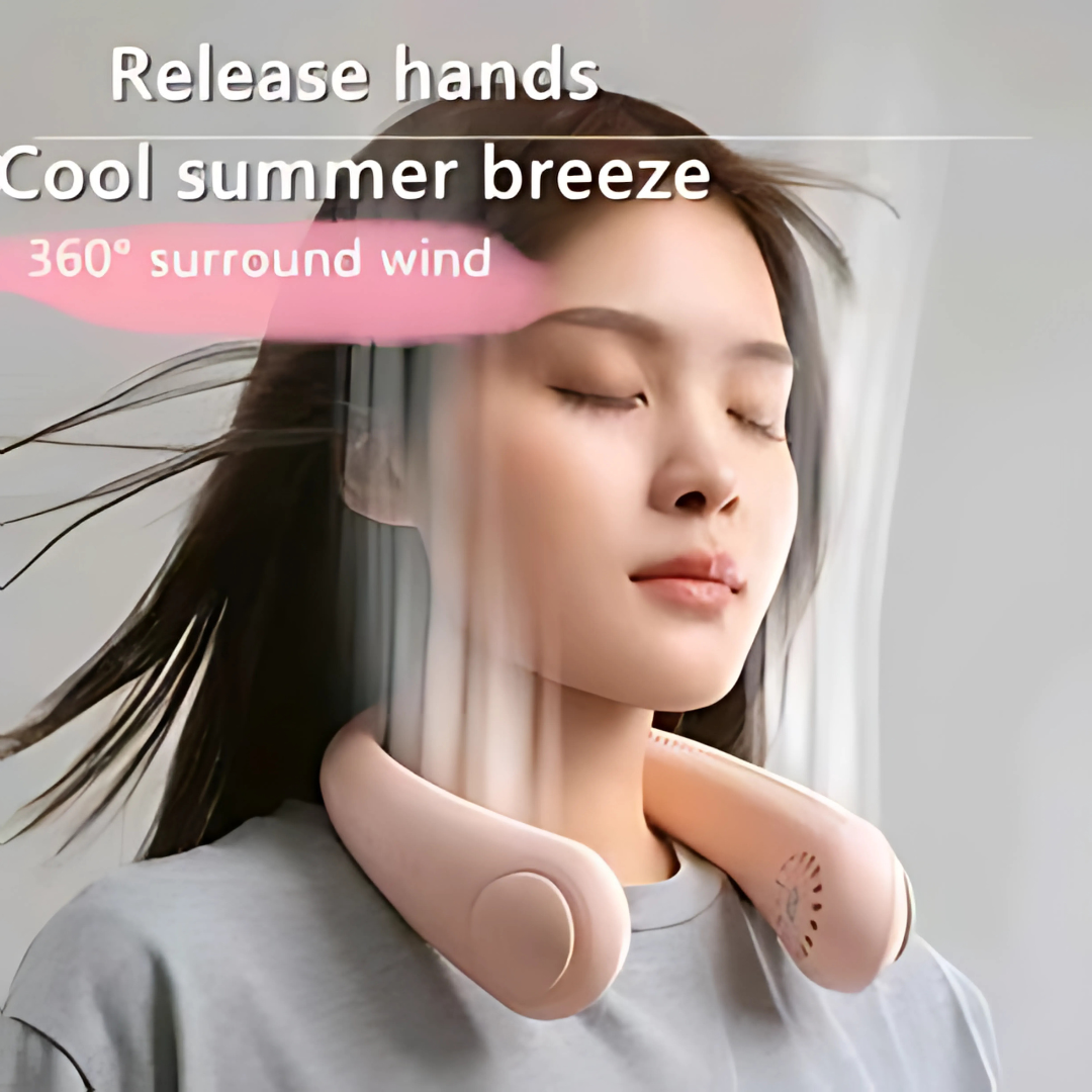 Mini Bladeless Neck Fan | Portable Hands-Free Cooling Fan