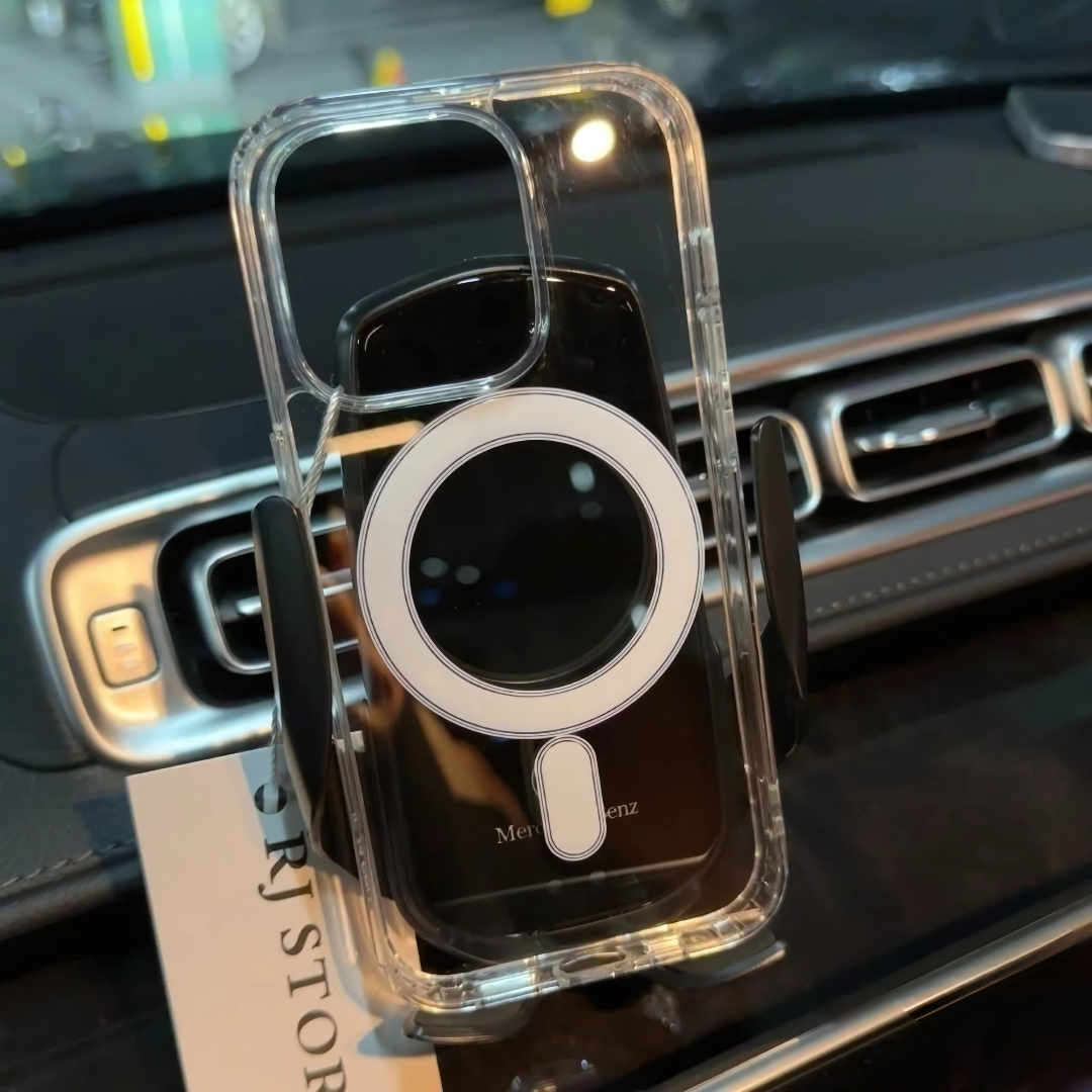 Transparent Magnetic iPhone Case – Clear Shockproof MagSafe Cover for iPhone