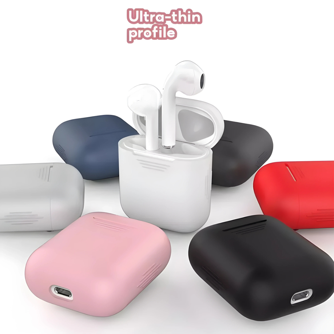 Shockproof Silicone Case for AirPods 1/2 Protective Cover with Easy Charging Access