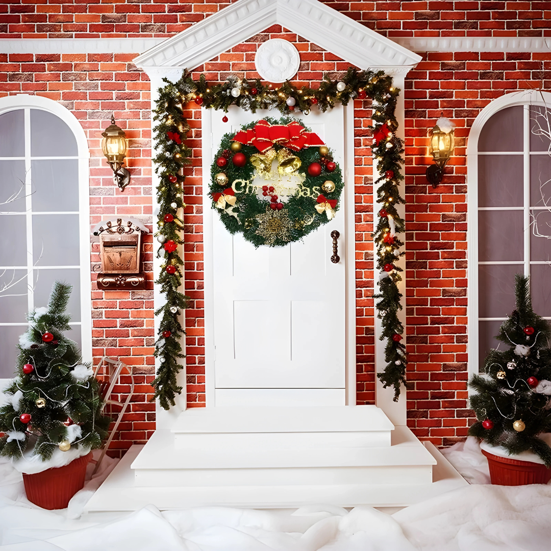 Christmas Wreath Decoration – Festive Door, Wall & Tree Ornament Holiday Décor