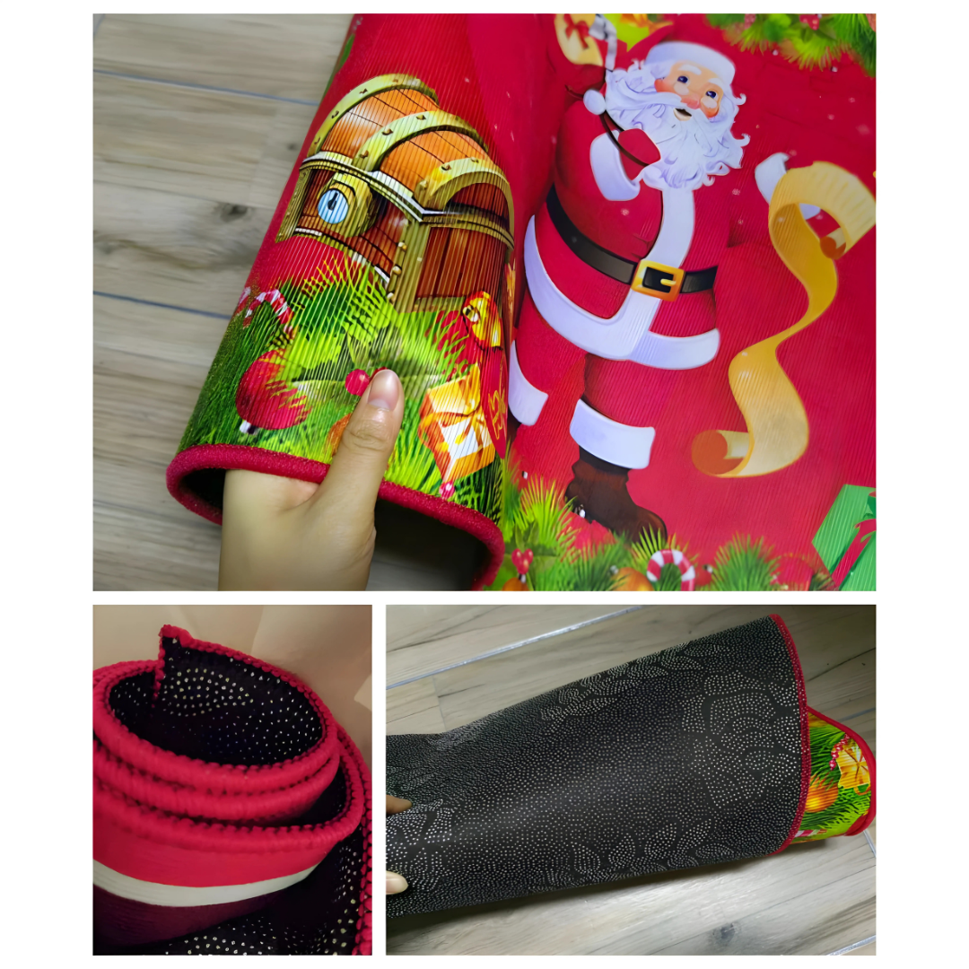 80cm x 120cm Christmas Carpet Floor Mat – Festive Door Mat
