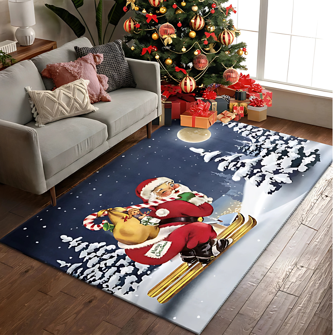 80cm x 120cm Christmas Carpet Floor Mat – Festive Door Mat