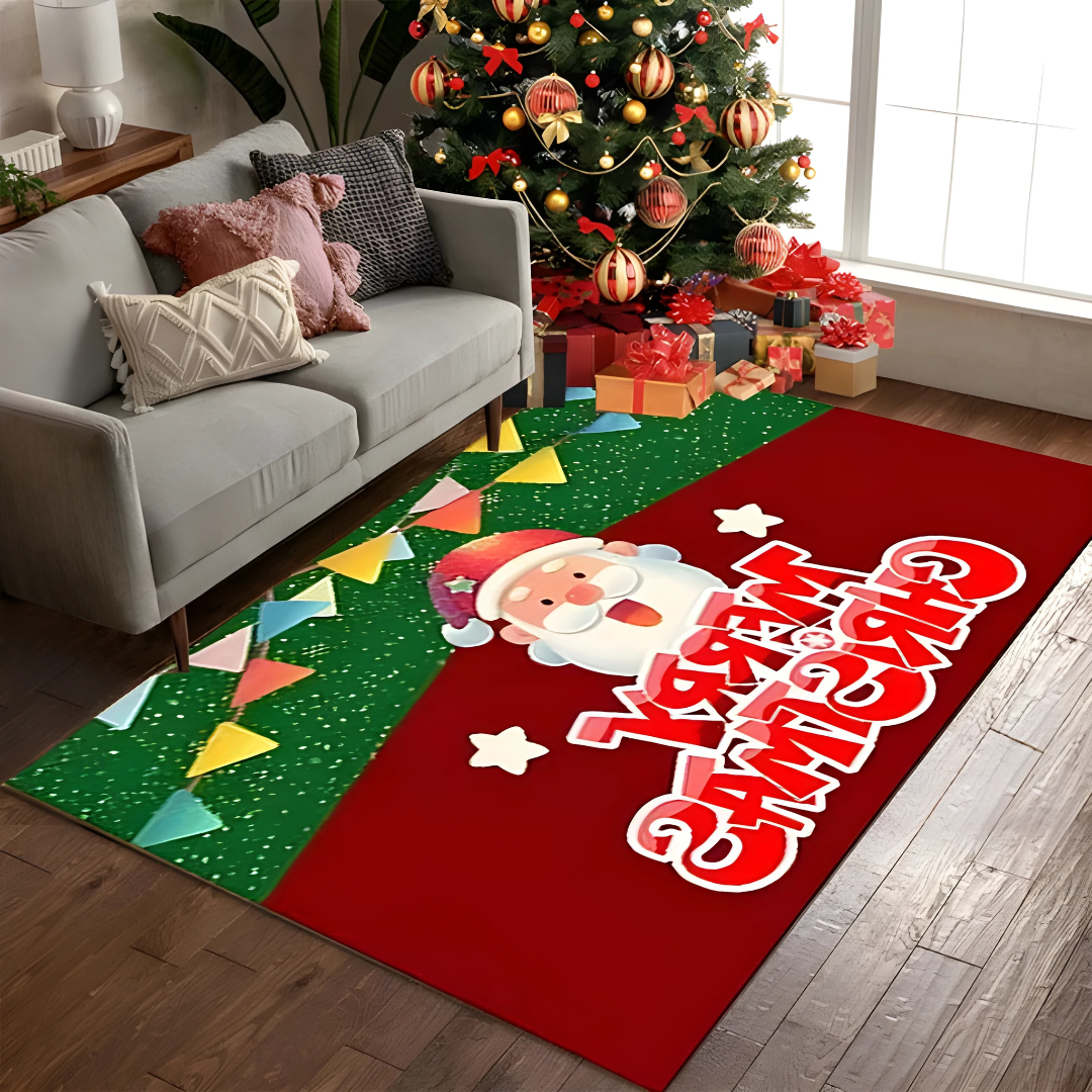 80cm x 120cm Christmas Carpet Floor Mat – Festive Door Mat