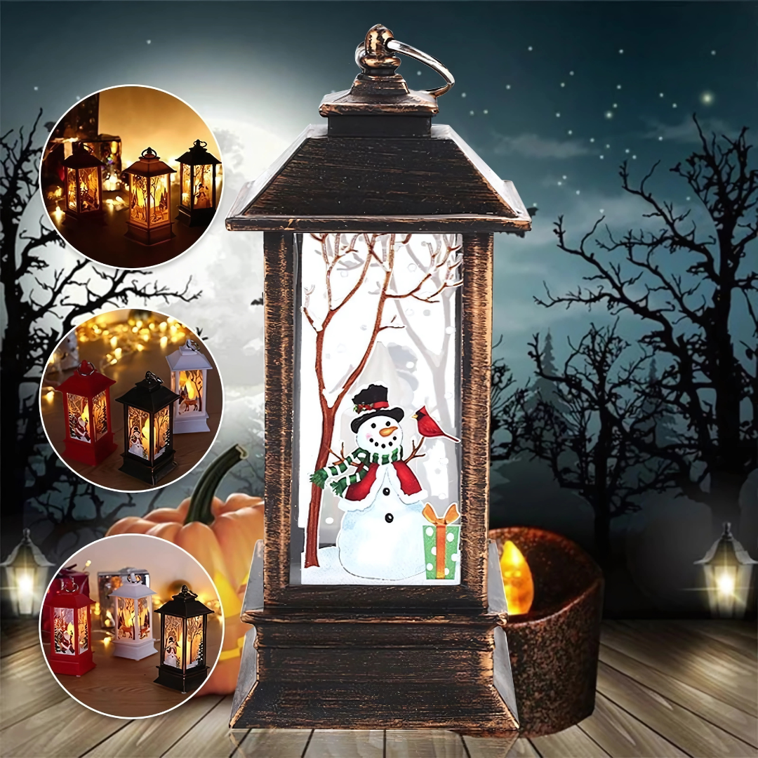 Christmas Flame Light Hanging Lantern