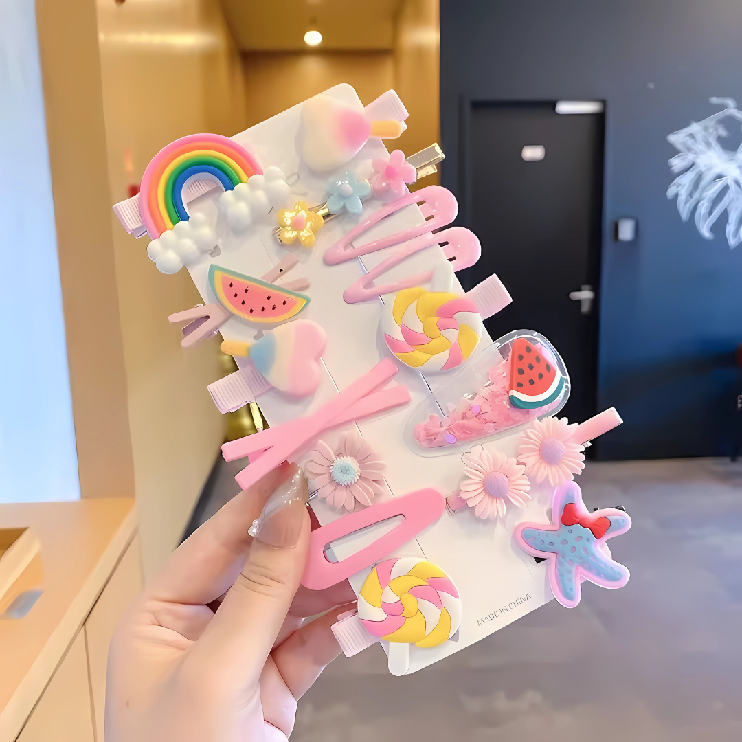 Kids Hair Clip Set 14pcs/5pcs Cute Barrettes