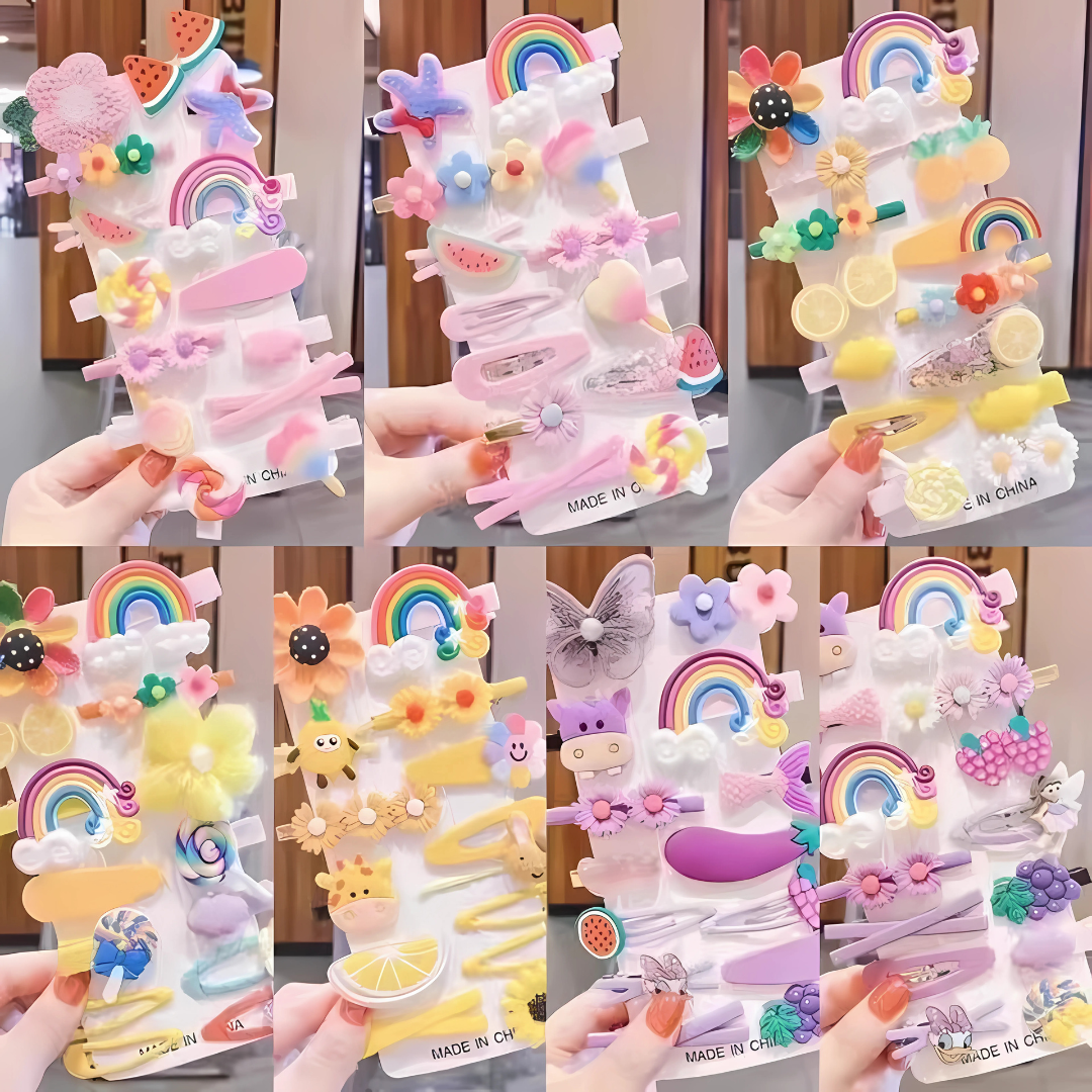 Kids Hair Clip Set 14pcs/5pcs Cute Barrettes