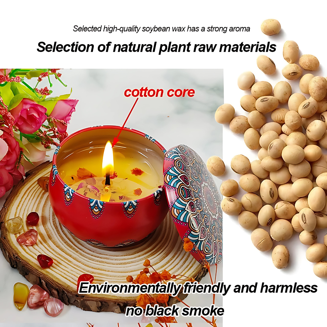 Scented Candle Gift Set (4-in-1) Home Fragrance Souvenir