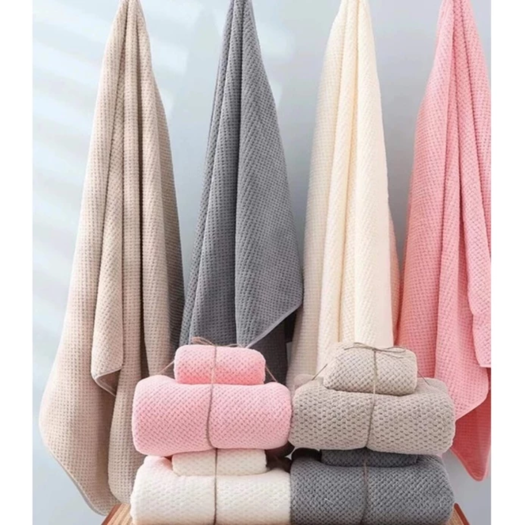 Microfiber Bath Towel Set Quick Dry, Soft & Absorbent Towels
