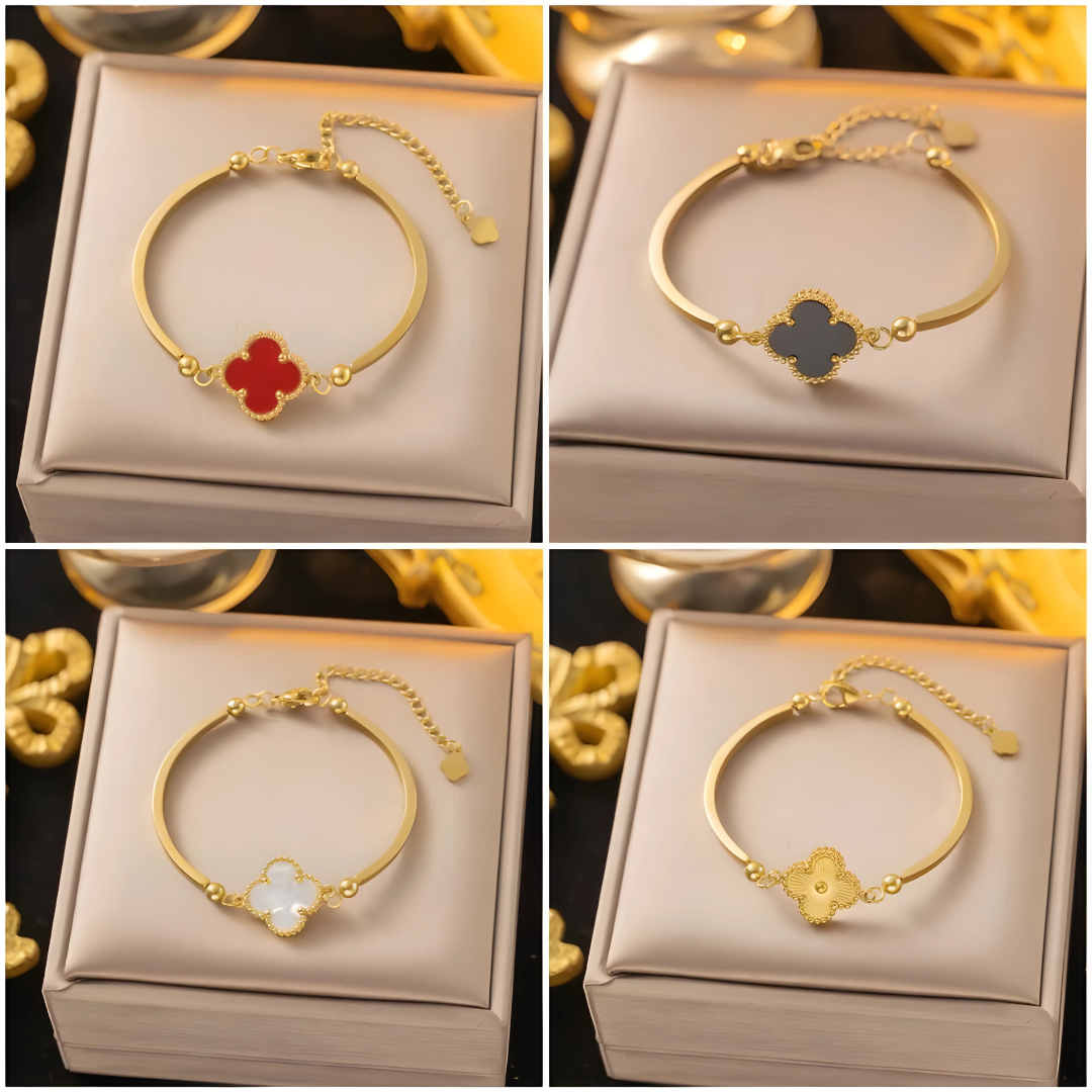 Fashion Four-Leaf Clover Bracelet Women’s High-Grade Elegant Jewelry Gift