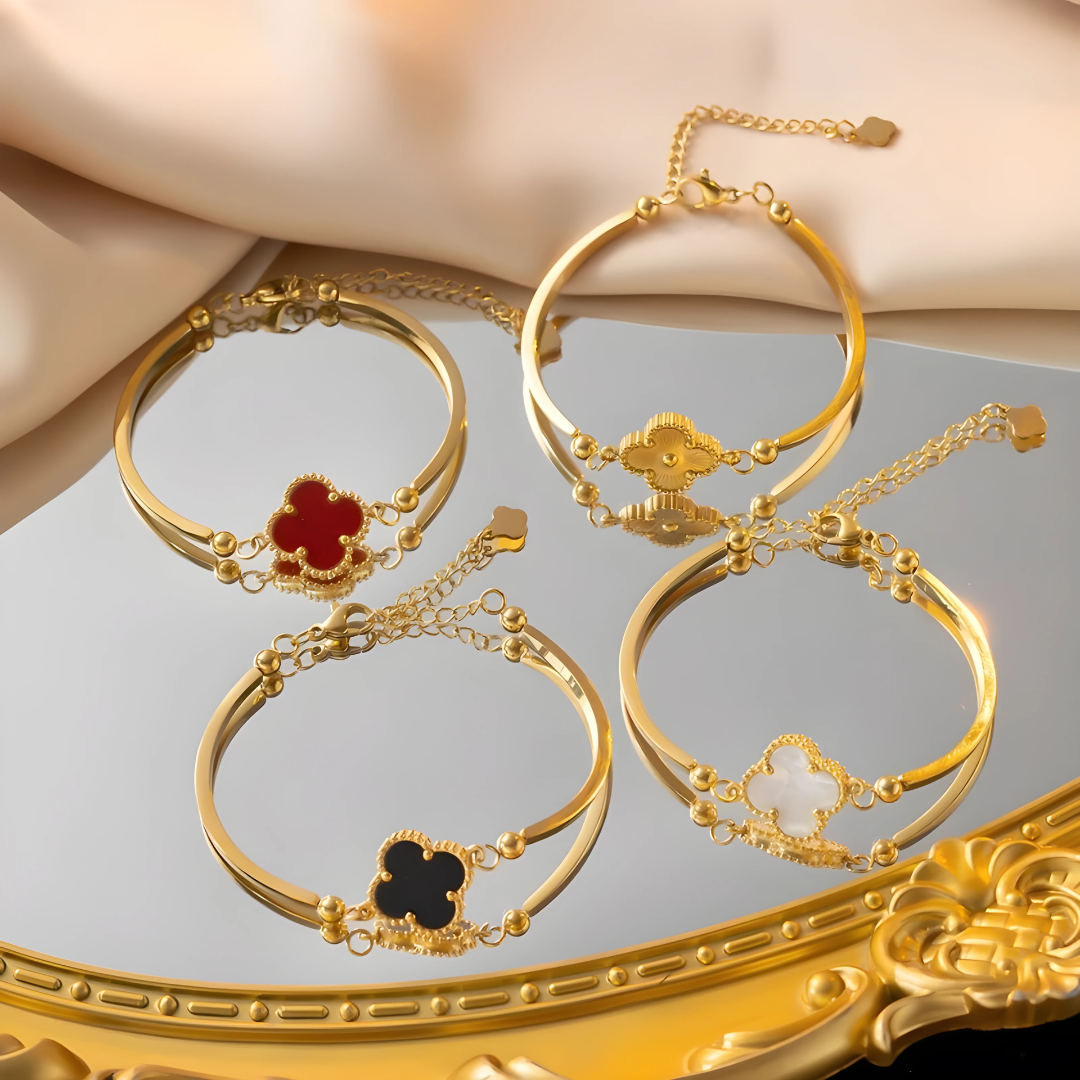 Fashion Four-Leaf Clover Bracelet Women’s High-Grade Elegant Jewelry Gift