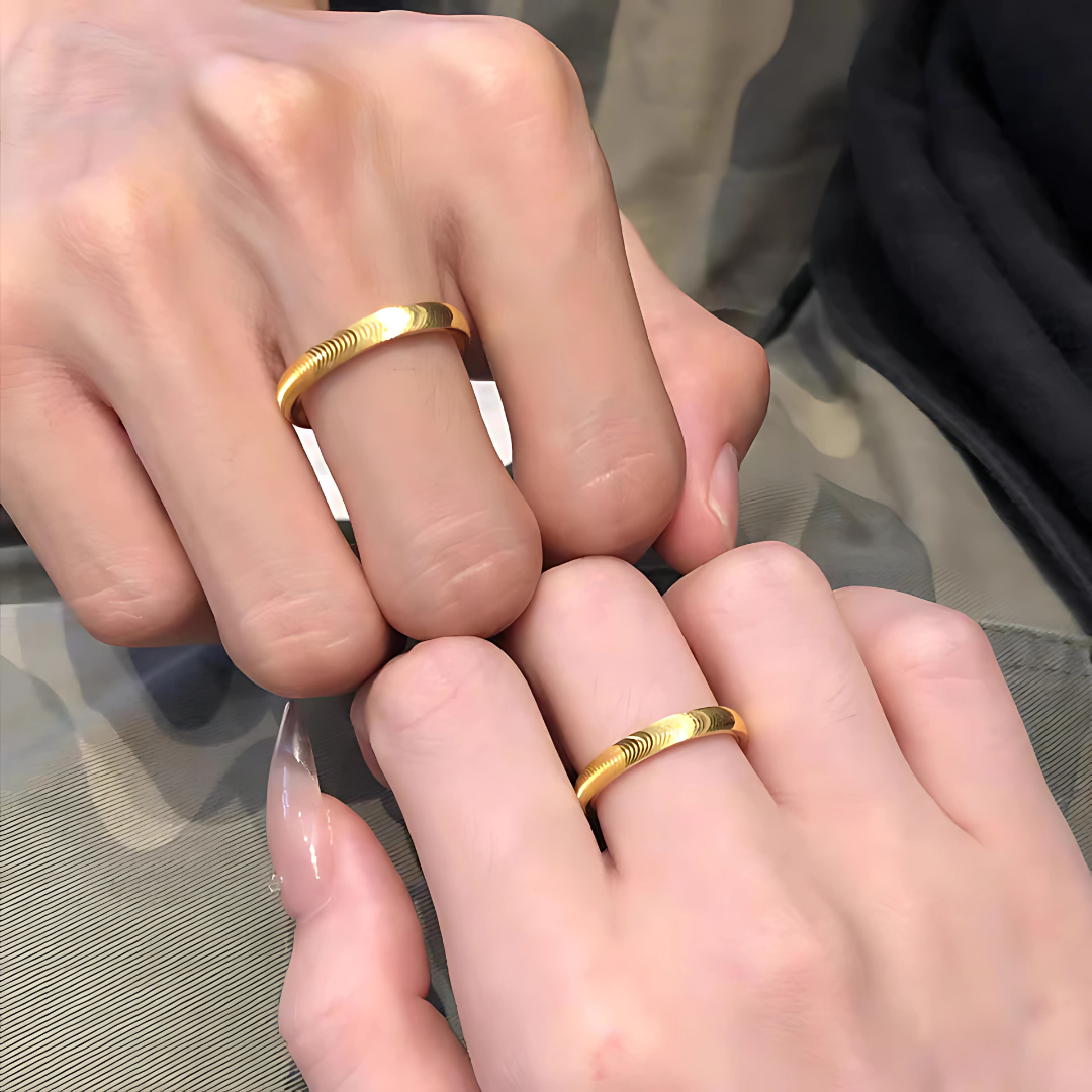 Unisex Cat Eye Couple Ring – Stainless Steel Korean Fashion Ring for Men & Women