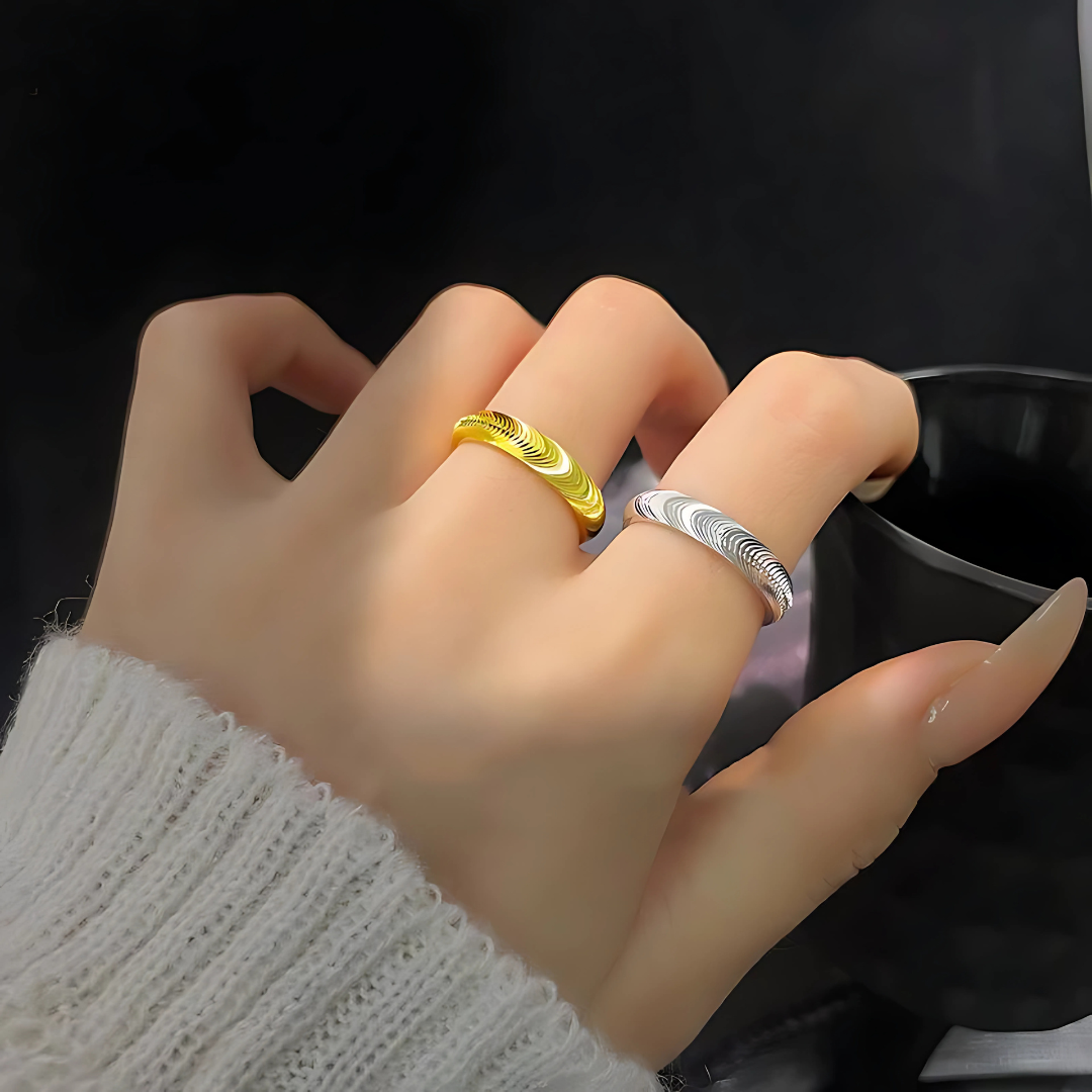 Unisex Cat Eye Couple Ring – Stainless Steel Korean Fashion Ring for Men & Women