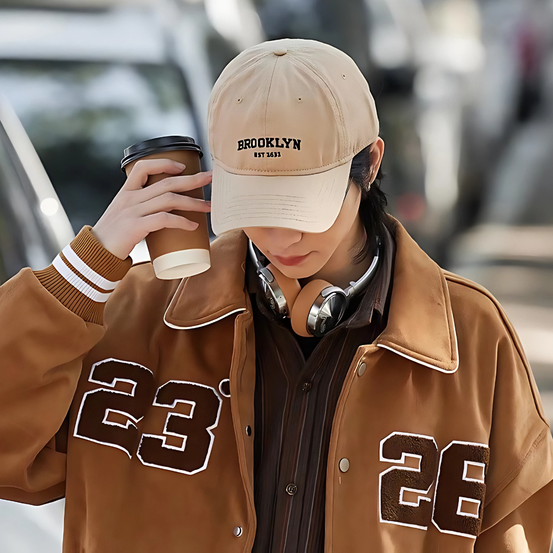 Brooklyn Korean Baseball Unisex Adjustable Fashion Cap
