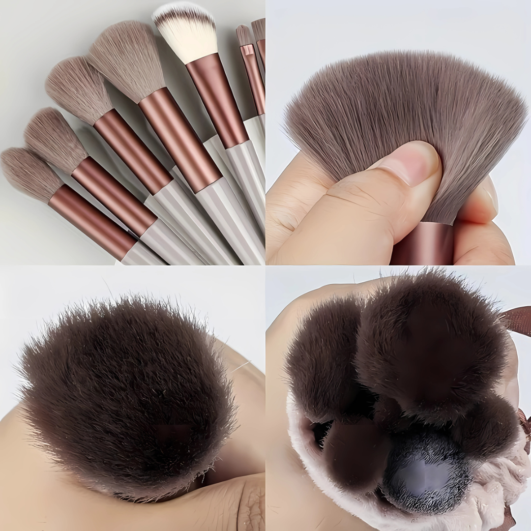 Makeup Brush Set for On-the-Go Beauty