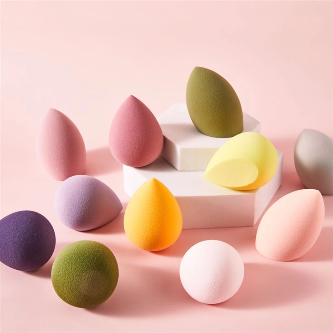 4Pcs Makeup Sponge & Powder Puff Set
