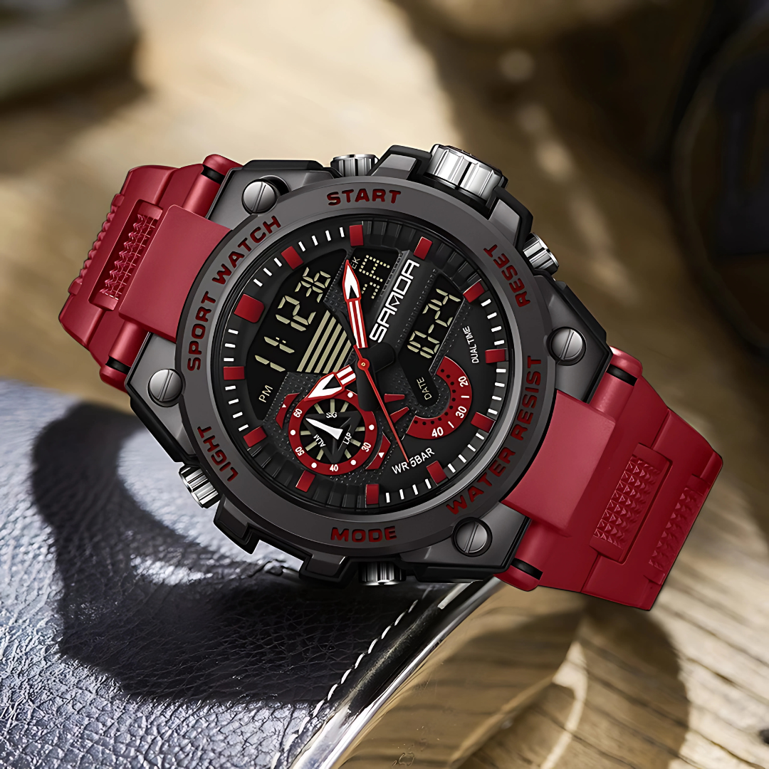 Men's Digital Fashion Waterproof Outdoor Sports Multifunctional Electronic Watch