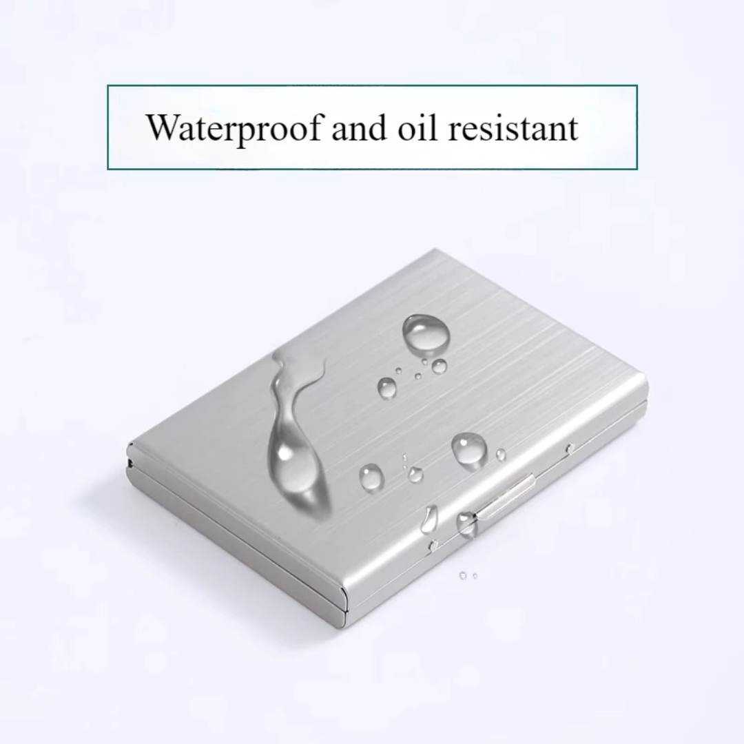 Ultra Slim RFID Blocking Stainless Steel Card Holder