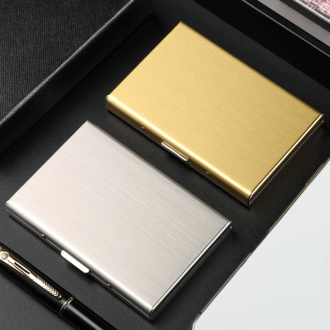 Ultra Slim RFID Blocking Stainless Steel Card Holder