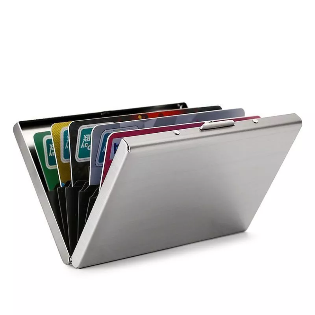 Ultra Slim RFID Blocking Stainless Steel Card Holder