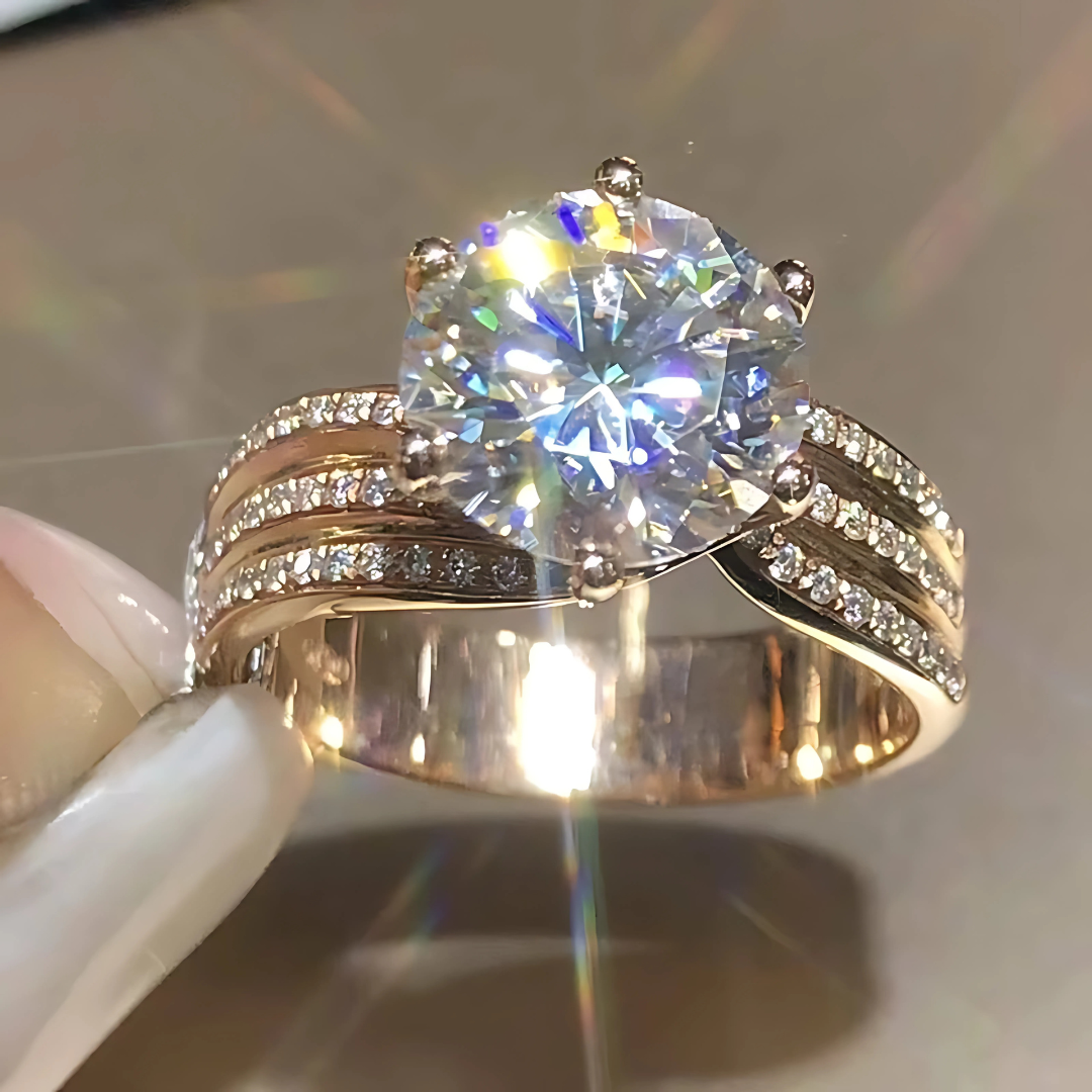 925 Sterling Silver Zircon Engagement Ring for Women Engagement & Wedding Gift