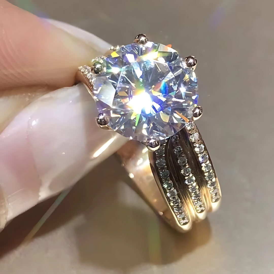 925 Sterling Silver Zircon Engagement Ring for Women Engagement & Wedding Gift
