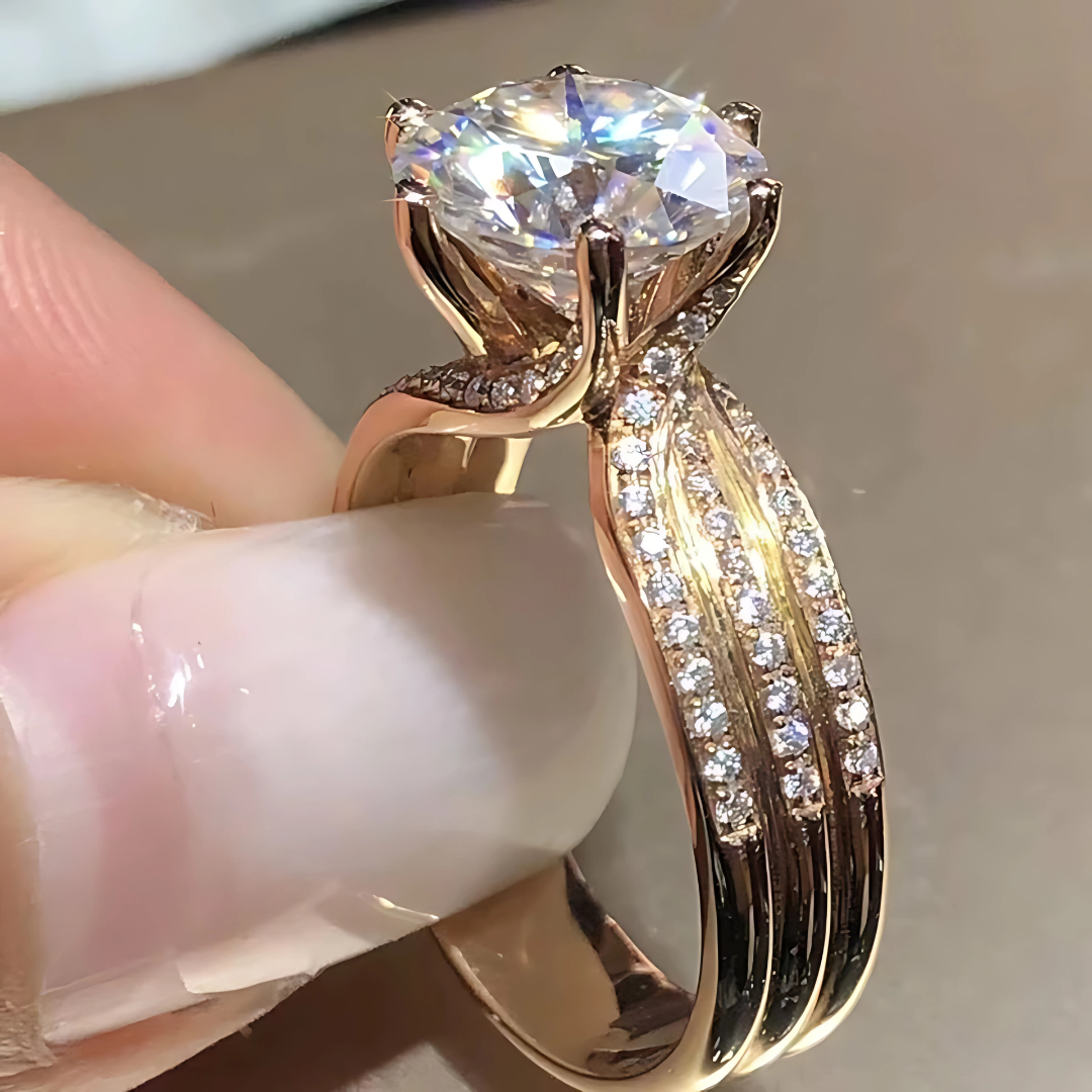 925 Sterling Silver Zircon Engagement Ring for Women Engagement & Wedding Gift
