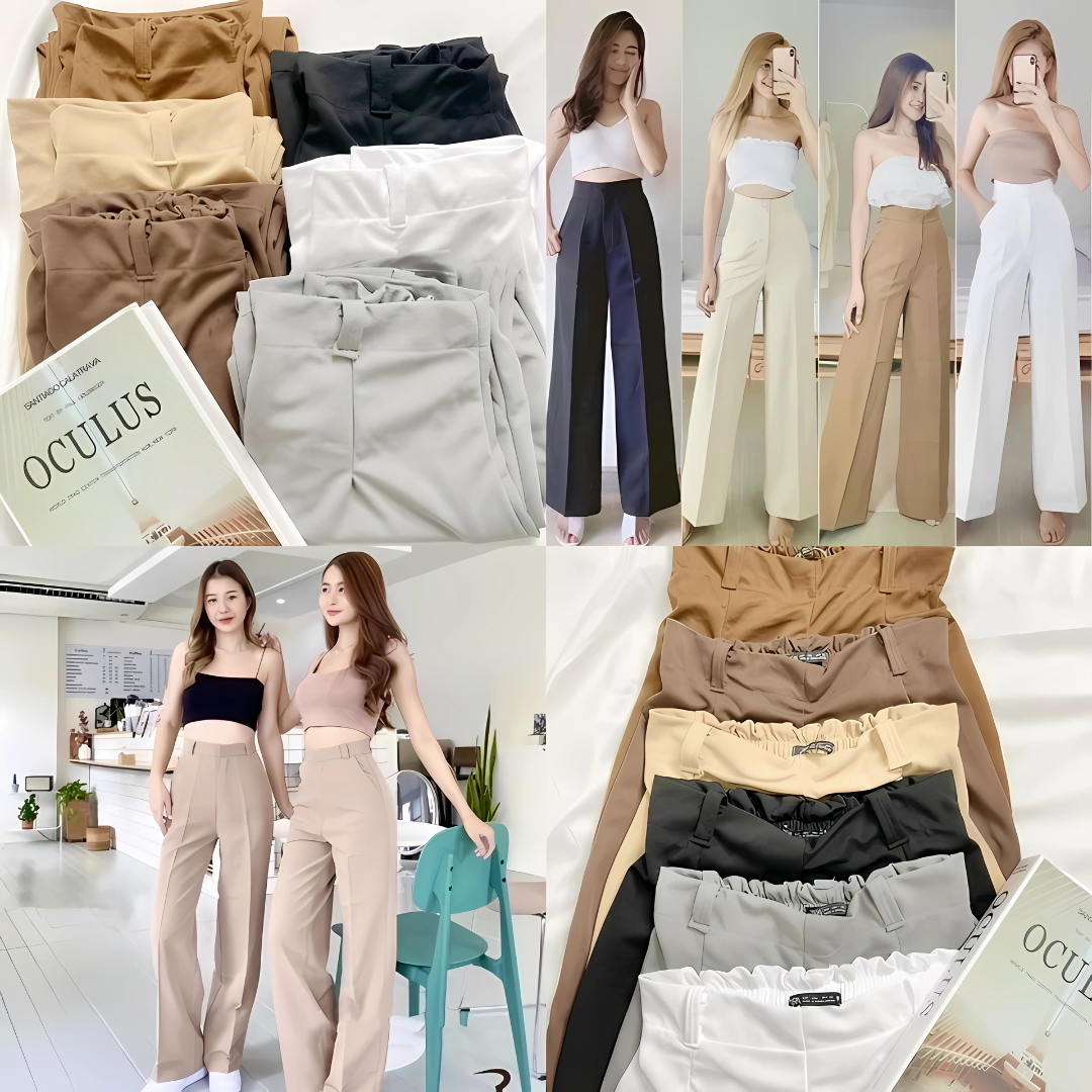 XOXO Trouser Pants for Women High Waist Office & Casual Wear